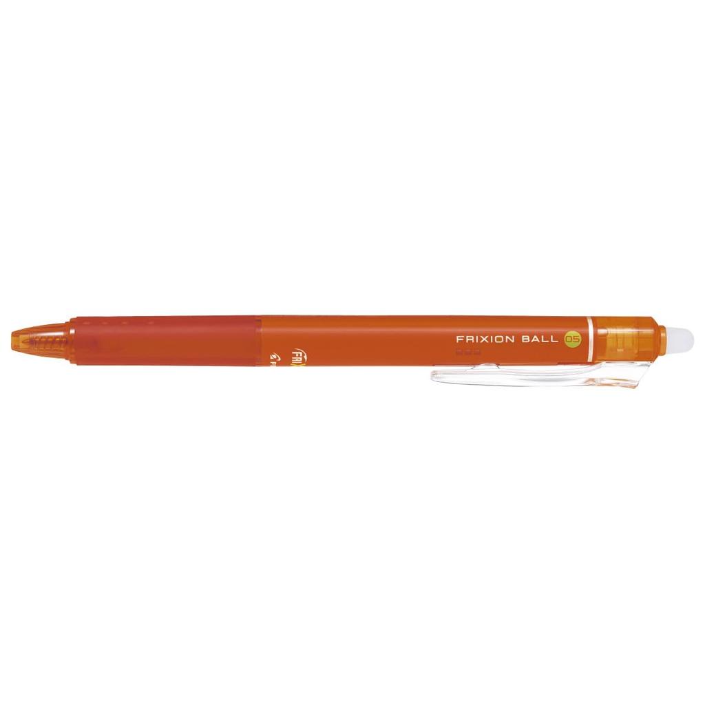Pilot FriXion Ball Knock Erasable Ballpoint Set 0.5" Pen, Orange, 10-Piece (LFBK230EF10O)