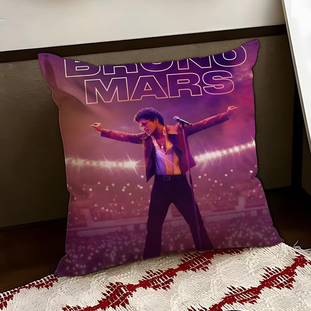 BBruno Mmars Чехол на подушку для певицы Двусторонний Мягкий Прочный Чехол на подушку для дома Автомобиля Многоцелевое Использование для Ежедневного Комфорта