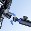 Car Dashboard Windscreen Mount Cooling Fan Suction Cup Fan 3 Speed Adjustment USB Air Circulator Fan 360 Degree Rotating