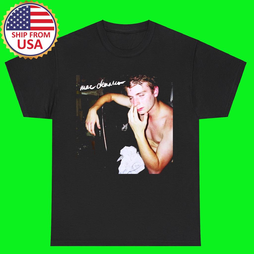 Черная футболка Mac Demarco Топ унисекс
