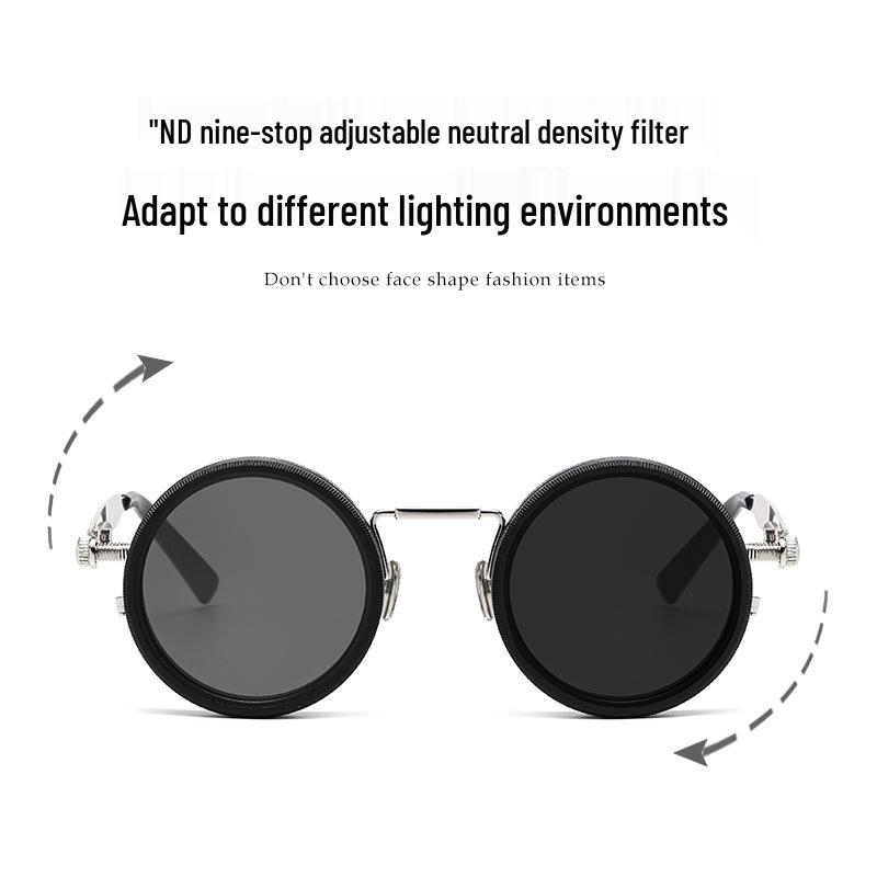 Солнцезащитные очки с регулируемым затемнением и поляризацией ND9: Ретро, Защита от УФ-лучей, Идеально для рыбалки и вождения