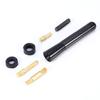 80mm 120mm Black Carbon Fiber Screw Aluminum Car Short Antenna Set Universal Auto Accessories