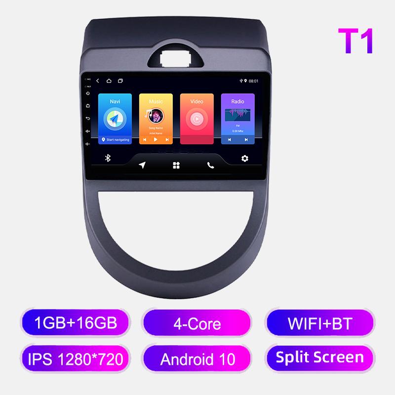 4G WIFI Android автомобильное радио для KIA Soul 2008-2011 мультимедийный видеоплеер навигация GPS Carplay авто головное устройство стерео 8+128 ГБ