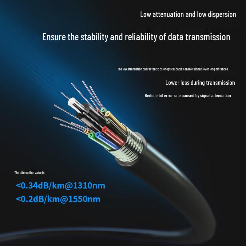 BOYANG Armored 24-Core Single-Mode Outdoor Flame-Retardant Optical Cable