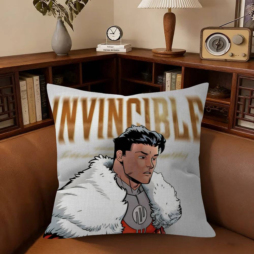 Anime IInvincible OOmni Man Cushion Pillow Cushion Cover Pillowcase Living Room Sofa Home Decor Customized