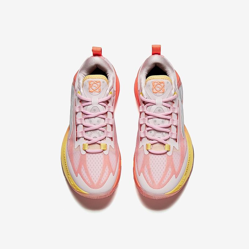 Anta Zap 1 Low top Children's Basketball Shoes Pink Orange Teenagers Kids' A12441103-5