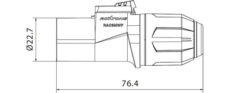 Wtyk Zasilania Ip65 Roxtone Rac3Mwp