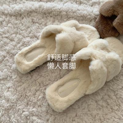 Изысканно! Нежный! Старые деньги~ INS сказочный ночной ветер пушистые тапочки осень и зима ленивые тапочки на одно слово нескользящий французский стиль