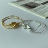 Retro Distressed Diamond-Encrusted Large Ring Earrings Feminine Charm Ear Rings Exquisite Facial Feature Earrings Fashionable