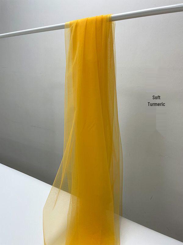 Лимонно-желтая марлевая ткань - Идеально для декора детского сада и фотофонов | Однотонная серия «Свежесть»