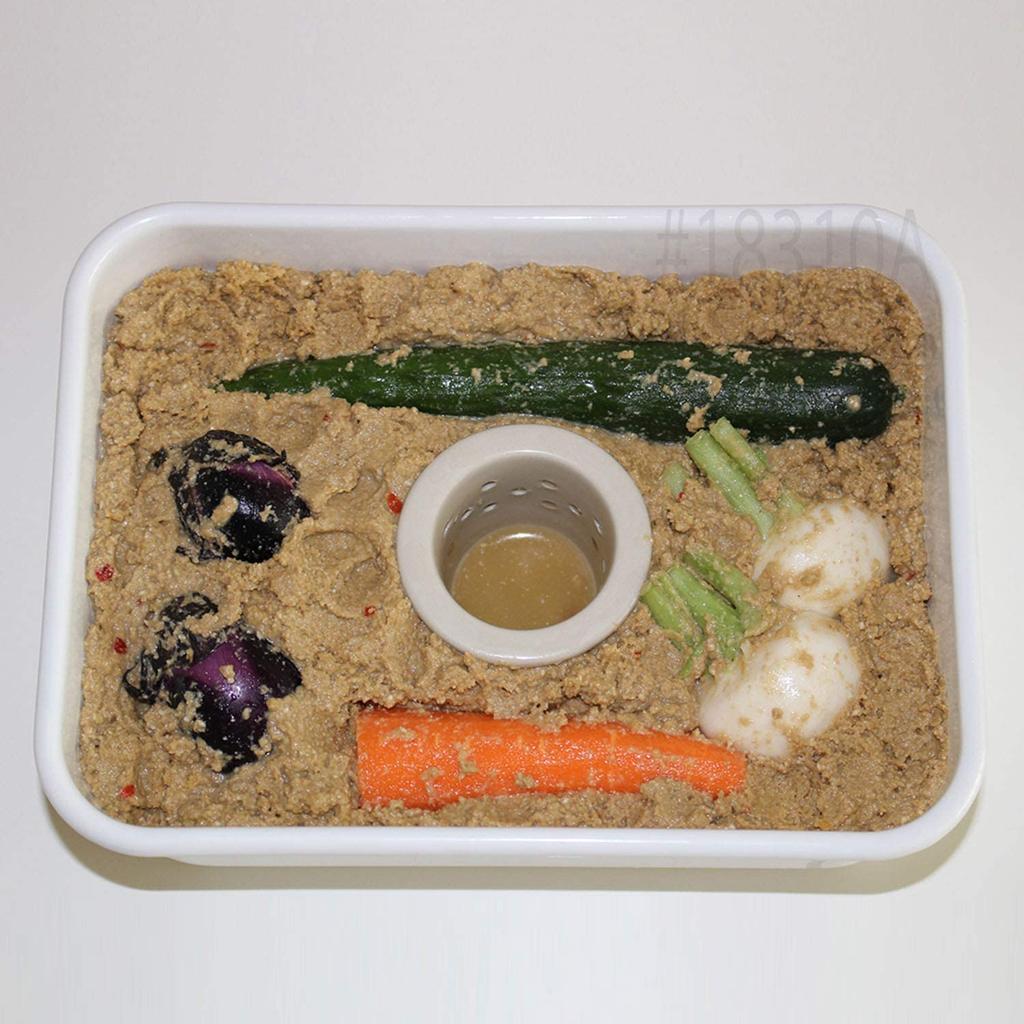 Эмалированный контейнер для солений Fuji Enamel Slightly Rice Bran Container 2.8L NK-201