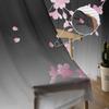 Japanese Cherry Blossom Moon Minimalist Sheer Curtains For Living Room Bedroom Kitchen Tulle Curtain For Windows Voile Drapes