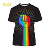 Новая летняя мужская/женская футболка с радужным 3d принтом и круглым вырезом, повседневная футболка большого размера с короткими рукавами, модные топы, трендовая одежда унисекс