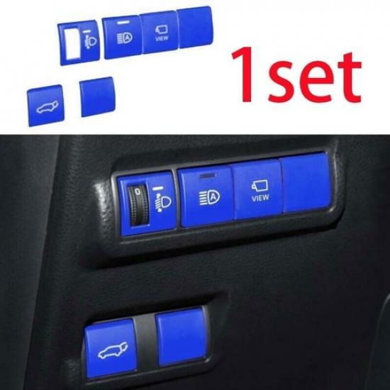 Для Toyota Corolla Cross GL Накладка Отделка Синяя Кнопка Фары Алюминий -