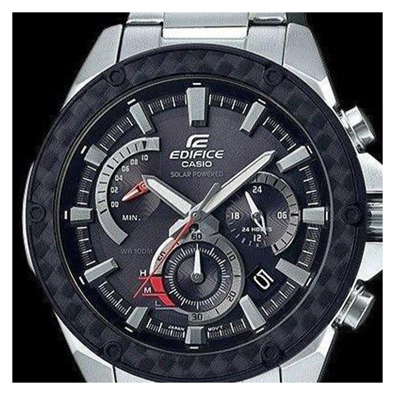 Casio Серия CASIO EDIFICE классический трехстрелочный кварцевый механизм на цепочке ремешок из нержавеющей стали японские и корейские часы мужские часы черный циферблат EQS-910D-1A