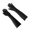 Long Gloves Stretchy Sun Protection Soft Breathable Black Elbow Length Gloves for Wedding Party