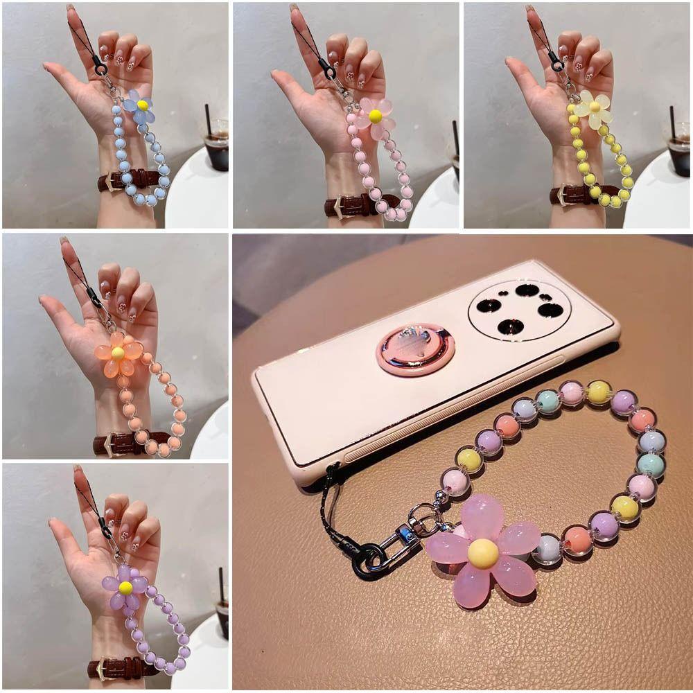 Cord Boho Ornament Summer Jewelry Lanyard for Keys Mobile Phone Chain Bead Lanyard Cellphone Straps