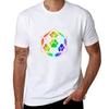 Rainbow D20 Paw Pad T-Shirt Man T Shirt Cotton Man T Shirt Graphic T Shirts for Man Cotton Soft T-Shirt