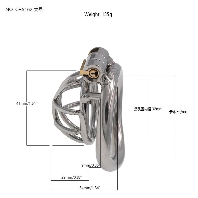 Mini Metal Chastity Cage Stainless Steel Small Chastity Device Cock Cages Men's Penis Ring Erotic Bondage Lock Adult Sex toy 18+