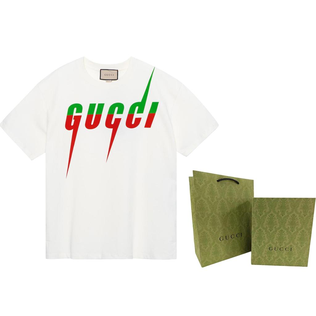 GUCCI Men's Cotton Blade T-shirt White 565806-XJAZY-9037