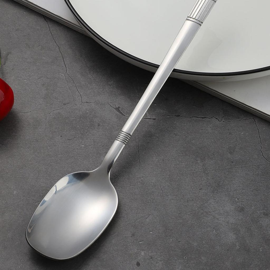 Ложка из нержавеющей стали креативная цветная корейская бытовая толстая ложка для риса ложка ложка суповая ложка большая круглая ложка