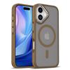 Чехол для телефона IPhone17 с противоударными полосками для Apple 15, магнитный, матовый, приятный на ощупь, защитный чехол