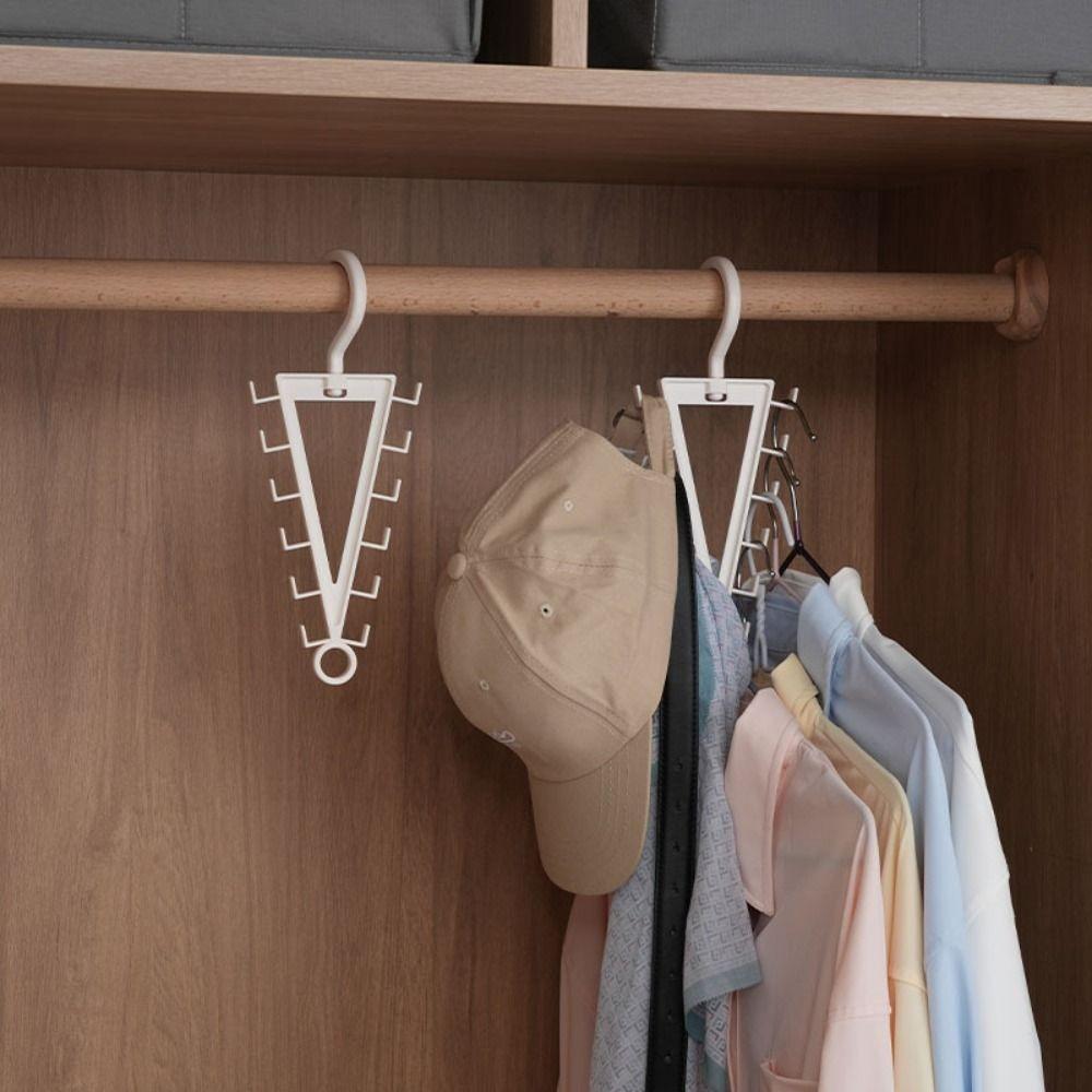 Space Saving V Shaped Hanger Wall Mounted Multi Hook Organizer Double Sided Hanger for Wardrobe