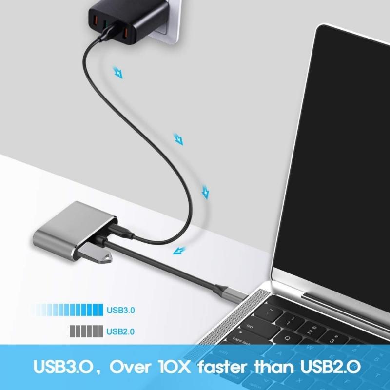 Многопортовые USB-C хабы Док-станции с двумя выходами 4K и USB 3.0 для расширенных возможностей подключения