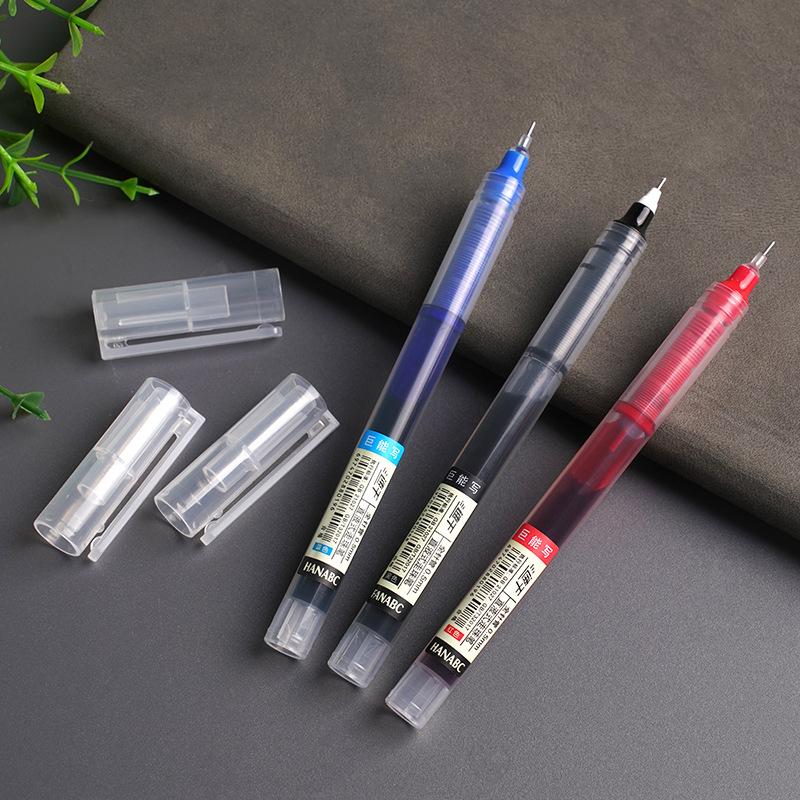 New 10Pcs High Quality Needle Type Gel Pens Straight Liquid Ballpoint Pen Kawaii Stationery School Office Supplies Writing