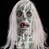 Horror Biochemical Zombie Film and Television Head Cover, White Hair Devil Mask