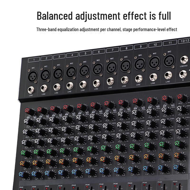 HuiDu MR-6PRO 6-Channel Audio Mixer