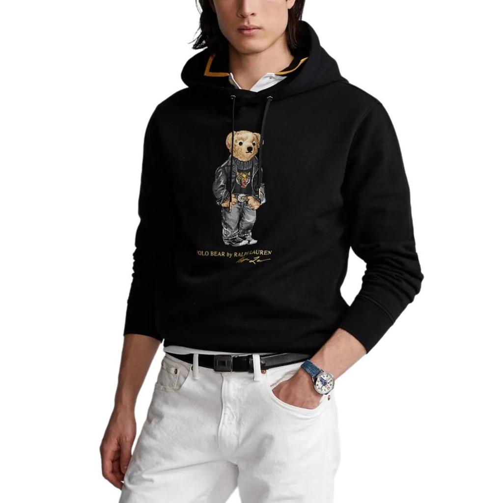 Polo Ralph Lauren Осень Зима 24 25 Весна Лето, Стиль Нового Года, Толстовка с капюшоном и длинным рукавом с подкладкой из флиса с рисунком медведя Мужская MNPOKNI16821811
