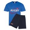 Ensemble Maillot & Short De Rugby Enfant – Polyester – 3 Au 14 Ans - - Bleu Royal