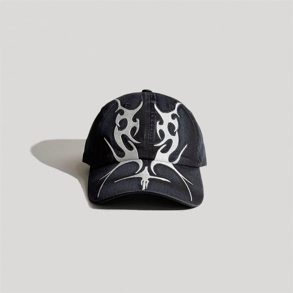 Fashion Summer Men's and Women's Cross Totem Embroidery Washed Old Versatile Trend Baseball Cap Outdoor Play Accessories
