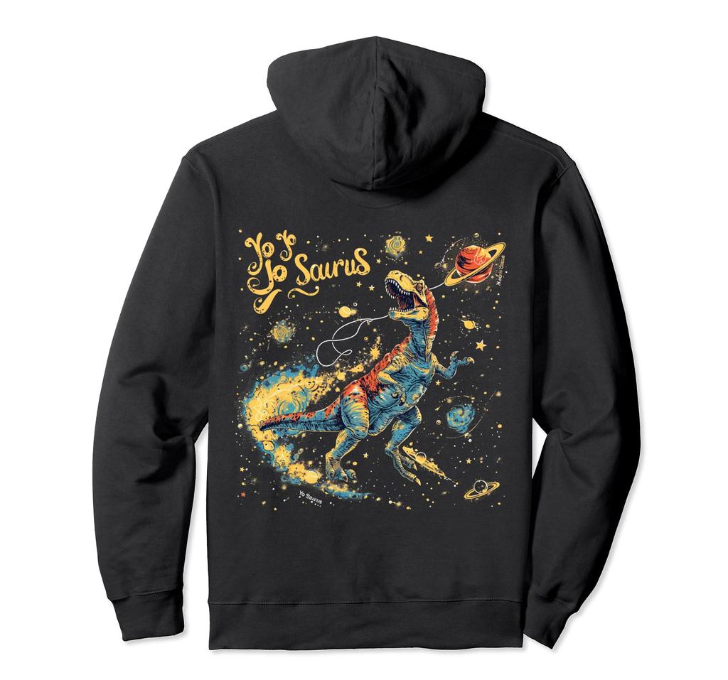 Funny Space Exploration Hoodie Yo-Yosaurus