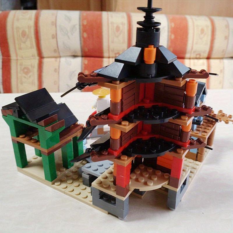 Тренировочный зал Храма Аэроджитцу Красный Дом Монастырь Кружитцу Модель Строительные блоки Игрушки