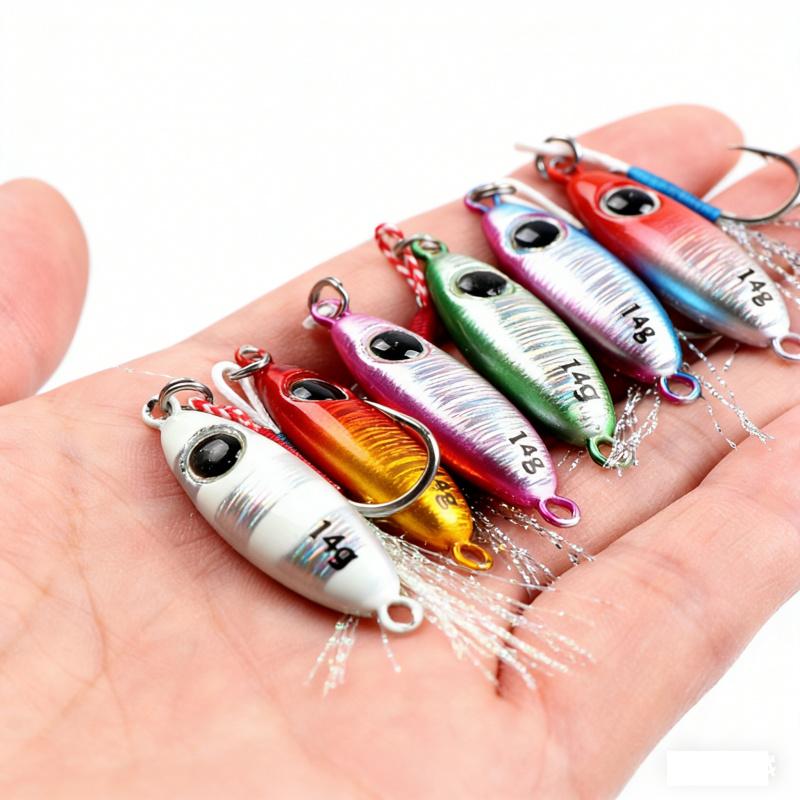 Sea Fishing Lure Jigging Bait Long Casting Laser Big Eye5.5g-21gMetal Hard Bait Bass Red Snapper Special Fake Bait