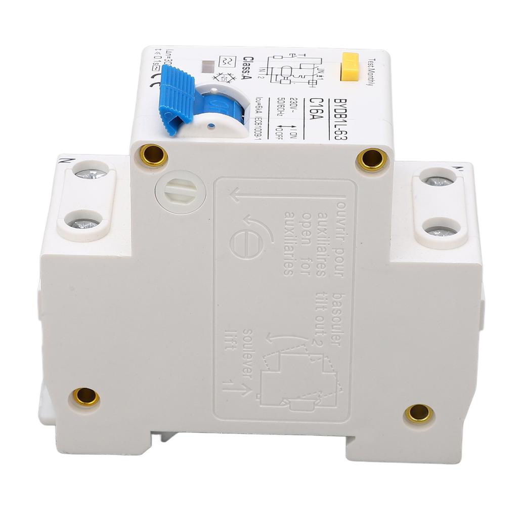 A Type Leakage Protection Switch 16A Single Pole N 30mA Residual Current Circuit Breaker 230V