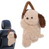 Dog Tissue Holder For Car Cartoon Napkin Organizer Dispenser Cute Tissue Box Animal Plush Paper Towel Box For Cars SUVs Trucks