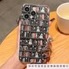Чехол для телефона Apple 15Promax с рисунком Тыква и Летучая мышь iPhone14/13/12/11 Pro нишевый xs модный 16