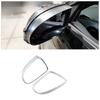 Car Side Door Rear View Turning Mirror Eyebrow Cover Trims for Hyundai Kona 2017-2023 Accessories Chrome Carbon 2pcs/Set