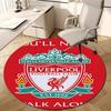 1pc L-Liverpool  Print Round Carpet Chair Round Carpet Suitable for Bedroom Living Room Home Decorative Carpet
