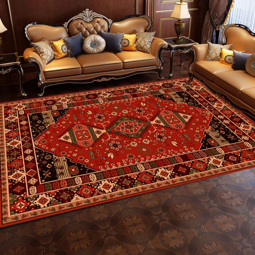 Nordic Large Carpet Living Room Retro Style Bedroom Floor Mat Moroccan Home Decor Sofa Tea Table Large Area Carpet