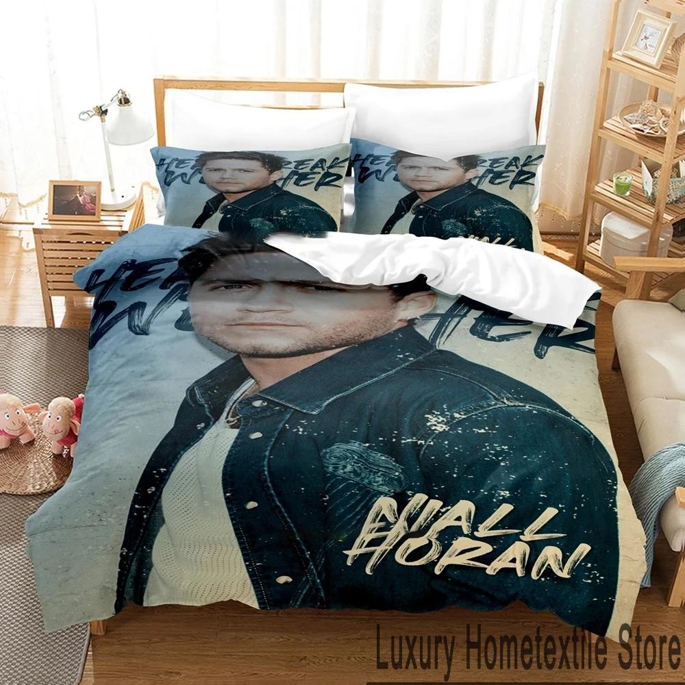 3D Print Niall Horan Bedding Set Boys Girls Twin Queen King Size Duvet Cover Pillowcase Bed Boys Adult Home Textileextile