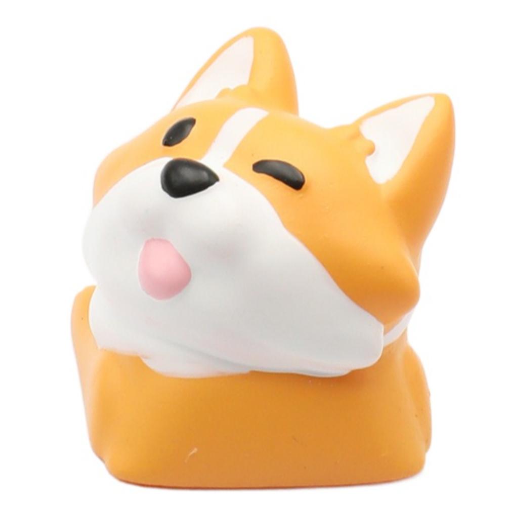 Universal Cartoon Corgi Keycaps Animal Little Key Crogi Butt Keyboard Cap Cute 3D Mechanical Keyboard Keycap Cherry MX