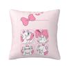 Пользовательский Современный Чехол на Подушку Дивана с Кошкой Мари Розовый Мягкий Наволочка