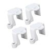 4pcs Boat Bumper Clips Nylon Pontoon Boat Bumper Hangers Cleats for 1 To 1.25 Inch Square Rails