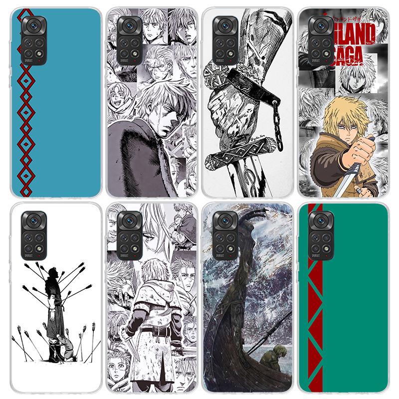 Vinland Saga Phone Case For Xiaomi Redmi Note 10 11 12 13 14 15 Pro Plus 11S 12S 14S 11T 11E 10S Soft TPU Back Cover Redmi Note