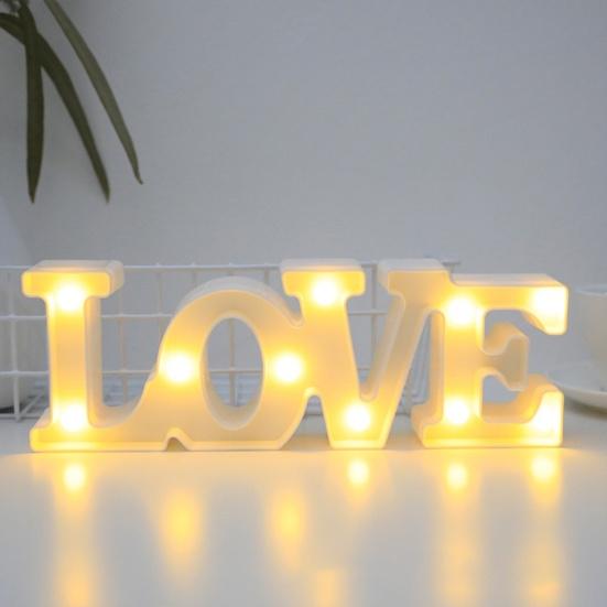 Letter Light Battery Express Love Props Operated Romantic LED Marquee Letters Love Sign