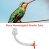 3PCS ABS Floral Feeder Tubes Red Flower DIY Bird Feeder Tubes  Outdoor Garden